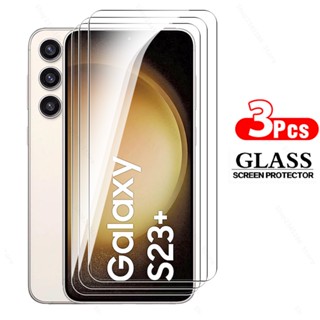 3Pcs Glass Screen Protector For Samsung Galaxy S23+ Tempered Glass Sumsung S23 S22 S21 Plus S22+ S21+ S23Plus S22Plus Clear Film