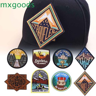 Mxgoods แผ่นแพทช์ปักลาย DIY สําหรับตั้งแคมป์