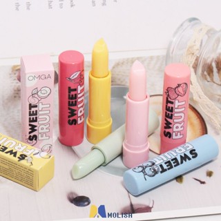 Omga Fruit Pulp ลิปสติกเปลี่ยนสี Natural Lip Balm อุณหภูมิสีธรรมชาติเปลี่ยน Lasting Moisturizing แต่งหน้า MOLISA