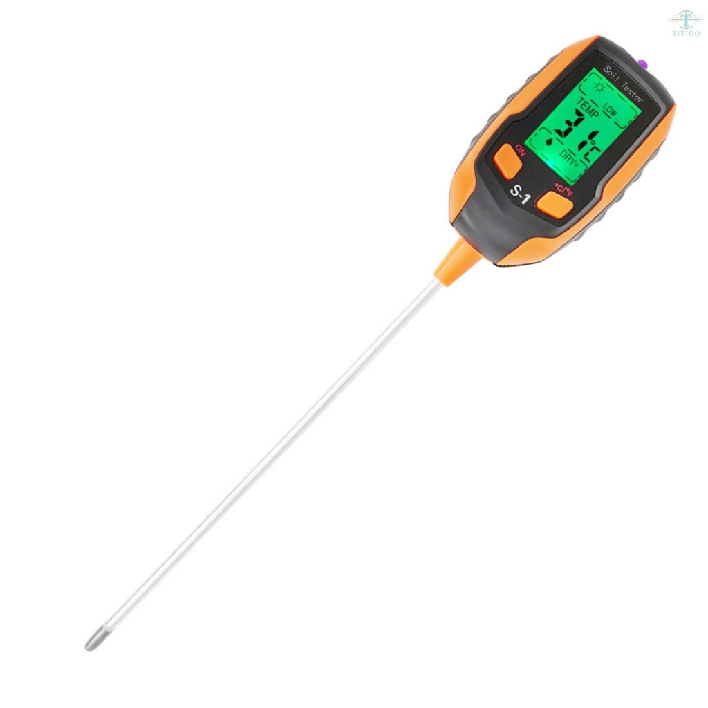 4-in-1 Soil Tester Multifunctional Soil Detector Moisture Meter pH Meter Temperature Moisture Sunlig