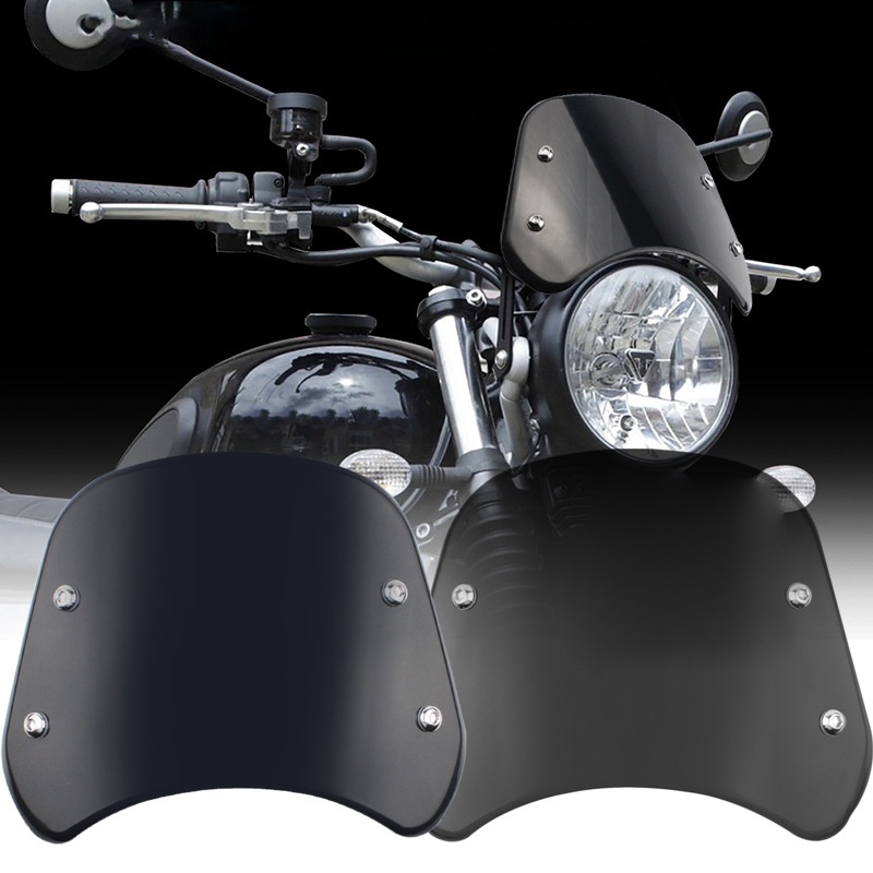 2023 new 1pcs Motorcycle modified retro 5-7 inch headlight headlight windshield motorcycle windshiel