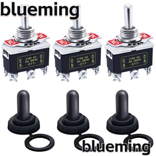 Blueming2 สวิตช์โยก โลหะ กันน้ํา ทนทาน 3 ตําแหน่ง 6 Pin 16A 250V AC DPDT 3 ชิ้น