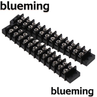 Blueming2 แถบขั้วต่อสกรู 12 ตําแหน่ง 20-30A แถวคู่ 200v-450v 2 ชิ้น