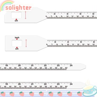 SOLIGHTER เทปวัดขนาด 60 ซม. 24 นิ้ว ใช้ซ้ําได้ พร้อมช่องสอดหัวเด็กทารก 3 ชิ้น