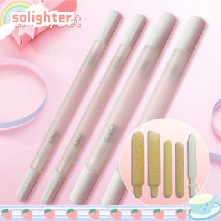 Solighter แท่งเปล่า พลาสติกใส อุปกรณ์เสริม สําหรับปากกาเพ้นท์สี เครื่องเขียน 2 ชิ้น ต่อชุด