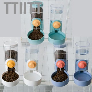 Ttiitt Pet Cage Suspended  Water Dispenser Hanging Automatic Bottle Bowl for Cats Dogs Rabbits