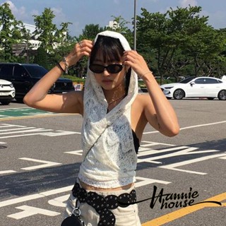 Hannie- เสื้อฮู้ด เปิดหลัง สไตล์ฤดูร้อน สําหรับผู้หญิง