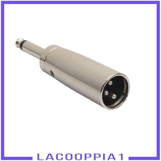 [Lacooppia1] อะแดปเตอร์แปลงเสียงไมโครโฟน XLR 3 Pin ตัวผู้ เป็น 1/4 นิ้ว 6.35 มม. ตัวผู้ TRS