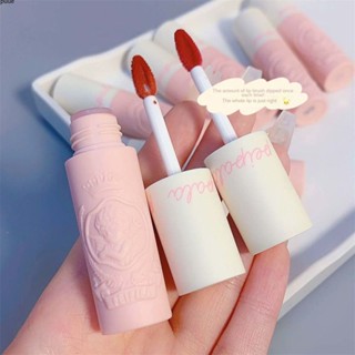 PEIPALA Angel นูน Lip Mud NonStick Velvet Matte ลิปสติกเพิ่มสีไม่มีถ้วยคราบช่วยเพิ่มสีลิปสติกแต่งหน้าและไม่ติดถ้วย ความงามและสุขภาพ puueqg