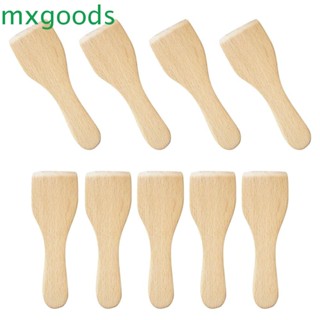 Mxgoods พลั่วไม้พาย สําหรับทําอาหาร เบเกอรี่ เนยบีช 5/10 ชิ้น