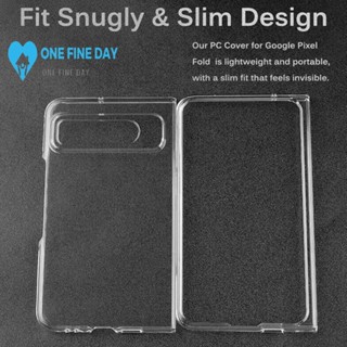 เคส PC แบบใส แฟชั่น สําหรับ Google Pixel Fold Case C7V8