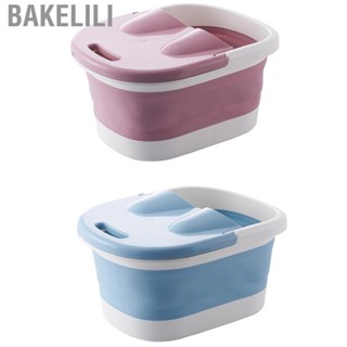 Bakelili Foot Bath Tub  Spa Plastic Convenient Foldable Rounded Comfortable with Massaging Rollers for Home Men