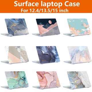 Hd เคสหินอ่อน สําหรับ Microsoft surface Laptop Go 13.5 12.4 นิ้ว 15 ฝาครอบโลหะ ป้องกัน ฟรี ป้องกัน พิมพ์ลาย สวยงาม