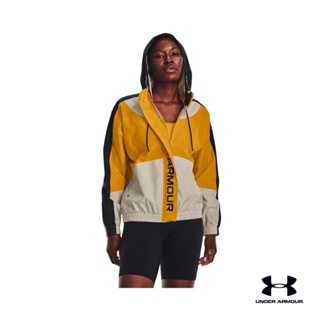 Under Armour UA Womens RUSH™ Woven Full-Zip Jacket เสื้อแจ็คเก็ต เทรนนิ่ง สำหรับผู้หญิง