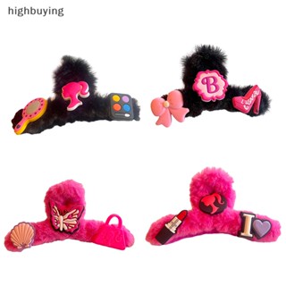 [highbuying] Kawaii กิ๊บติดผม รูปอุ้งเท้าปลาฉลาม โบว์น่ารัก สีแดงกุหลาบ เครื่องประดับ สําหรับเด็กผู้หญิง Y2k พร้อมส่ง