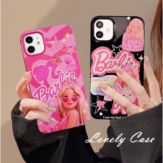 เคสโทรศัพท์มือถือแบบนิ่ม ลายการ์ตูนบาร์บี้ แฟชั่น สําหรับ IPhone 14 13 12 11 Pro Max X XR Xs Max 8 7 6 6s Plus SE 2020