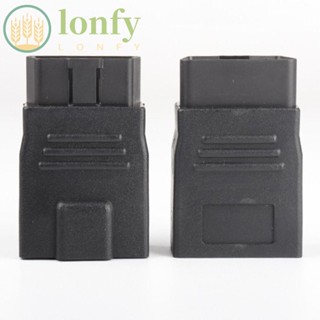 Lonfy อะแดปเตอร์ปลั๊กทดสอบรถยนต์ 16pin ตัวผู้ เป็นตัวเมีย Obd2