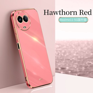 เคสซิลิโคน TPU แบบนิ่ม ชุบไฟฟ้า กันกระแทก สําหรับ Realme 11 5G Realme 11 4G