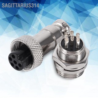 Sagittarius314 10เซ็ตGX12 6Pin 12มิลลิเมตรการบินเสียบชายหญิงโลหะซ็อกเก็ตเชื่อมต่อ