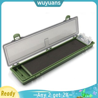 Wuyuans กล่องเก็บอุปกรณ์ตกปลา อเนกประสงค์ แบบพกพา พร้อมช่องใส่อุปกรณ์ตกปลา