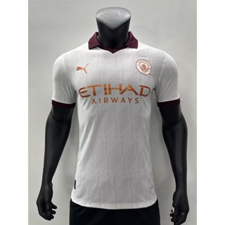 [Player Version] 2324 ใหม่ Manchester City Away เสื้อฟุตบอล สีขาว คุณภาพสูง AAA+