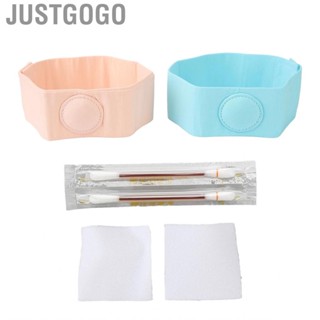 Justgogo Baby Umbilical Hernia Belt Comfortable Infant Band Breathable High Elasticity Ergonomic Portable Double Buckle for Home