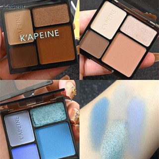 K&amp;#39;APEINE Capel Matte Pearlescent Fine Flash ยุโรปและอเมริกา Punk SMOKE แต่งหน้า Dark สี่สีอายแชโดว์ Palette Eye Pigments เครื่องสำอางอายแชโดว์แผ่นอายแชโดว์ 4 สี [icebear]