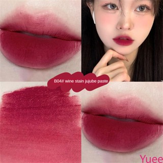 Hllr Dual-ใช้ Lip Glaze ใหม่ Lip Mud Matte Velvet ลิปสติกกันน้ำเหงื่อไม่ซีดจาง Lip GLOSS เครื่องสำอาง yuee