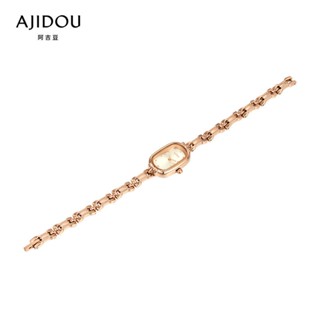 (($Most Popular $) AJIDOU AJIDOU นาฬิกาข้อมือ สายกว้าง 0.5c ยาว 19.1 ซม. สีโรสโกลด์ หรูหรา สําหรับผู้หญิง