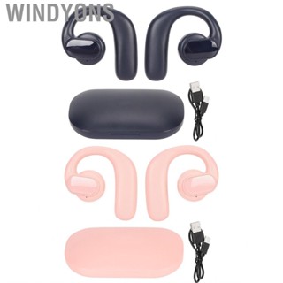 Windyons Earbuds  16 Mm Speakers Portable Open Ear Directional  Transmission Technology with Charging Case for Calls Cycling