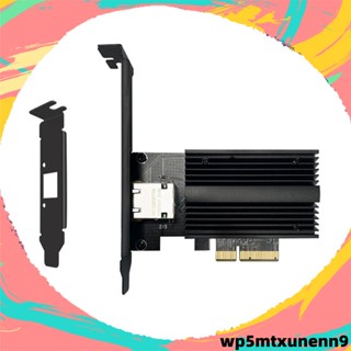 อะแดปเตอร์เครือข่าย PCIE เป็น RJ45 พอร์ตเดี่ยว RJ45 10G NIC PXE การ์ดเครือข่ายอีเธอร์เน็ต NIC PCIE PCB อะลูมิเนียม สําหรับคอมพิวเตอร์อุตสาหกรรม 1 ชิ้น