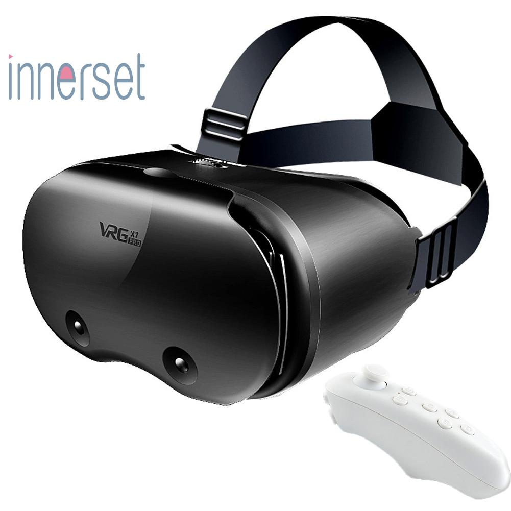 Vrg Pro X7 3D VR ชุดหูฟังเสมือนจริง พร้อมตัวควบคุม [innerset]