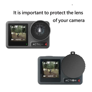 ฝาครอบเลนส์สําหรับ DJI Osmo Action 5/4/3 กีฬากล้องเลนส์ฝาครอบป้องกันกันฝุ่นและฤดูใบไม้ร่วงสําหรับ DJI Action 4 อุปกรณ์เสริม
