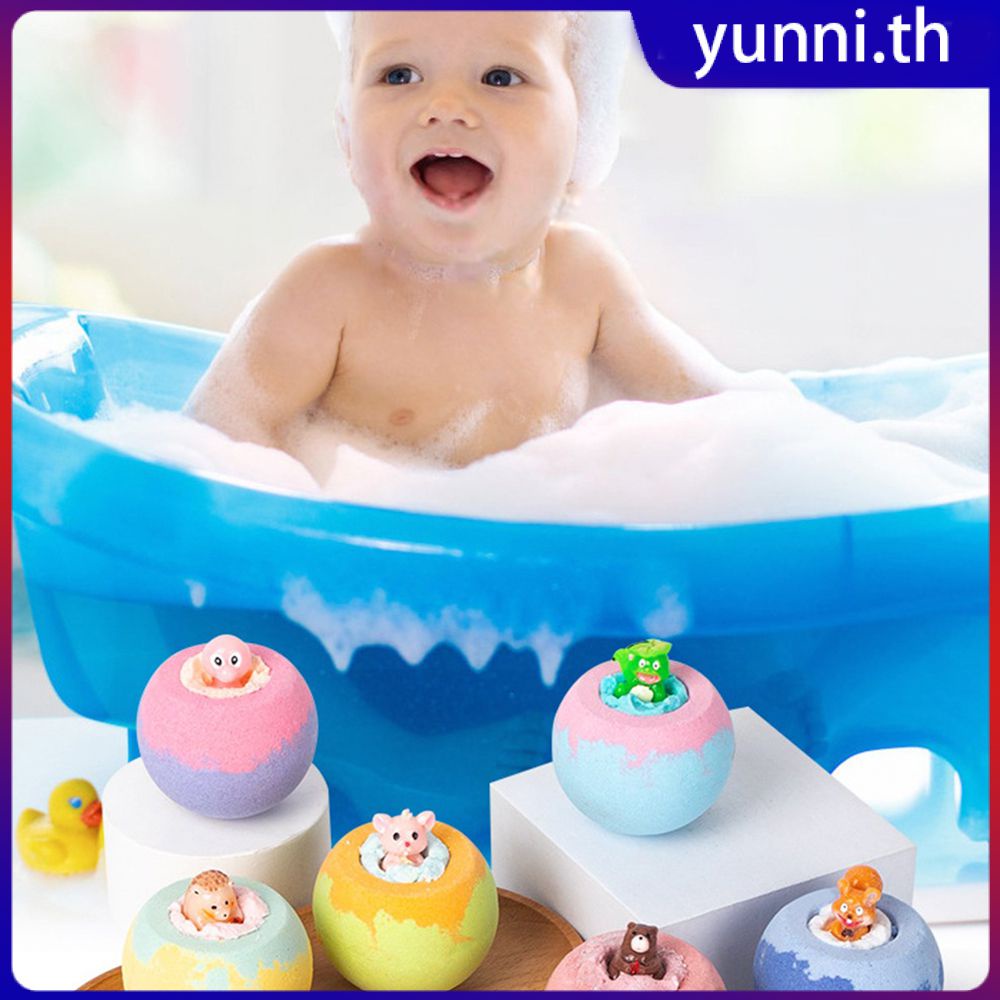 Baby Bath Bomb เกลืออาบน้ำลูกน้ำมันหอมระเหย Bath Bombs ไม่เป็นอันตรายต่อผิวสำหรับผิวให้ความชุ่มชื้นกลิ่นหอม Yunni