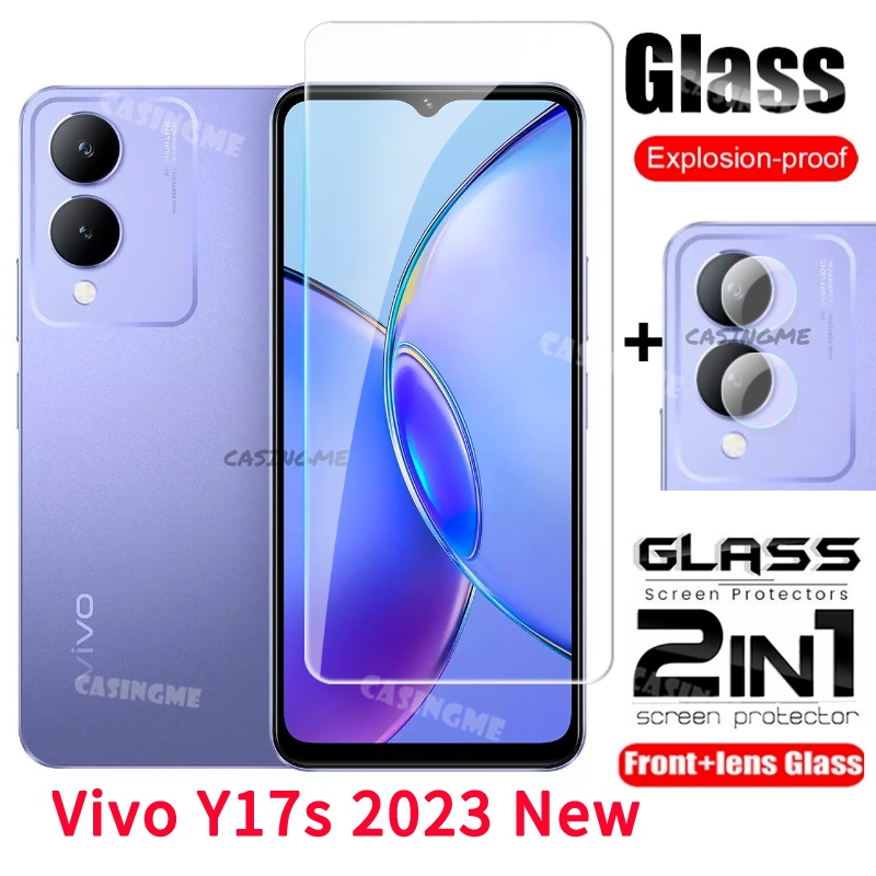 Vivo Y17s 2023 ฟิล์มกระจกนิรภัยกันรอยหน้าจอ เลนส์กล้อง ด้านหลัง สําหรับ Vivo Y17s VivoY17S sY17 Y 17