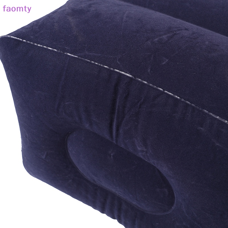Faomty หมอนพักเท้าเป่าลม ปรับความสูงได้ สําหรับเดินทางไกล