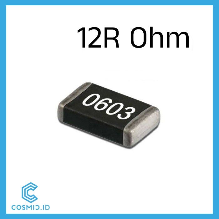 ตัวต้านทาน 12 โอห์ม 12โอห์ม 12R R 0603 SMD SMT SMD0603
