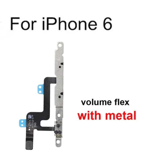 สายแพปุ่มกดปรับระดับเสียง เสียงเงียบ พร้อมอะไหล่โลหะ สําหรับ iPhone 6 6s 7 8 Plus 5 5C 5s SE 7G 8G thumbnail 4