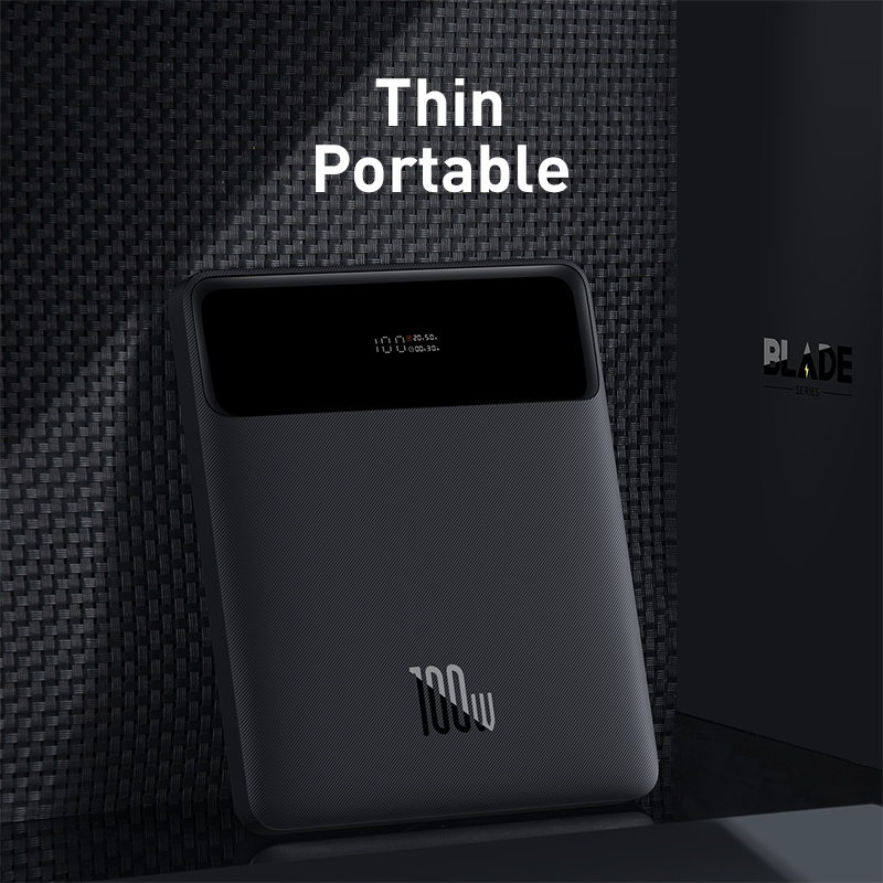 Baseus 100W type-C ชุดพลังงานแบตเตอรี่ภายนอก 20000mAh PD ชาร์จเร็วเครื่องชาร์จแล็ปท็อปแบบพกพา ราคา ถูกที่สุด ดีลบีเคเค แกลเลอรีภาพที่ 4