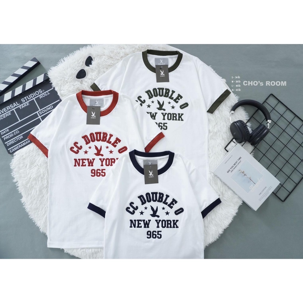 เสื้อยืดแขนซุก งานปัก-งานป้าย Cotton 100% ( SMLXL)