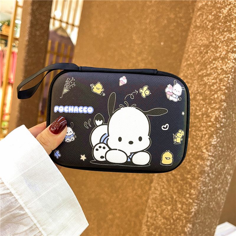 กระเป๋าเก็บสายชาร์จโทรศัพท์มือถือ ลาย Pochacco น่ารัก สําหรับเดินทาง