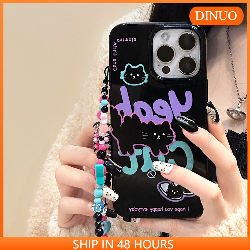 เคสโทรศัพท์มือถือเจลลี่ ลายแมวภาษาอังกฤษ สําหรับ iphone15 14promax 13 12 11 XR XS X XSMAX 7 8PLUS-DINUO