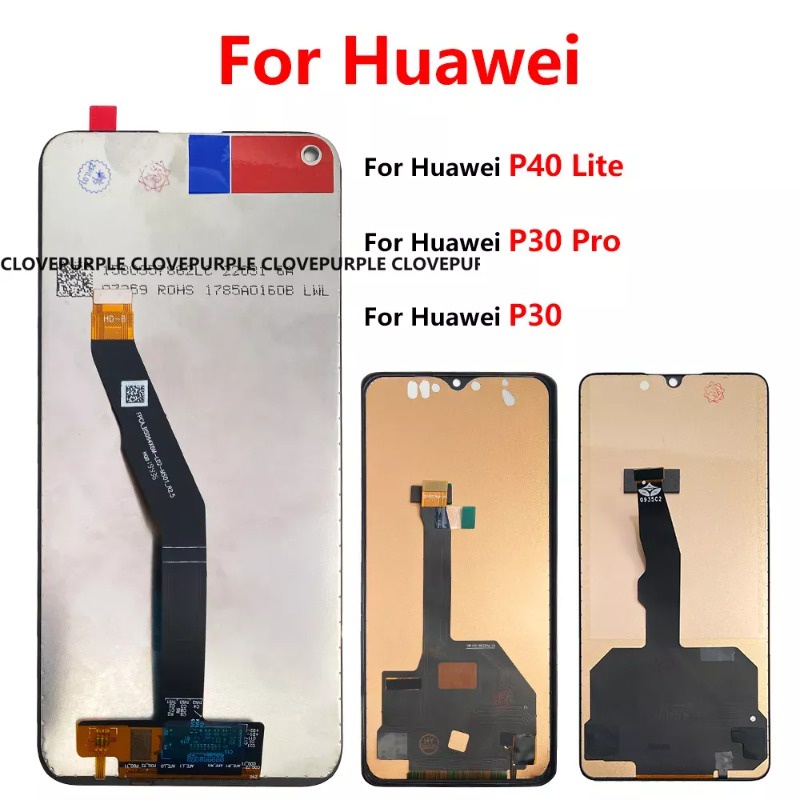 หน้าจอสัมผัสดิจิทัล LCD P30 แบบเปลี่ยน สําหรับ Huawei P30 P40 Pro Lite