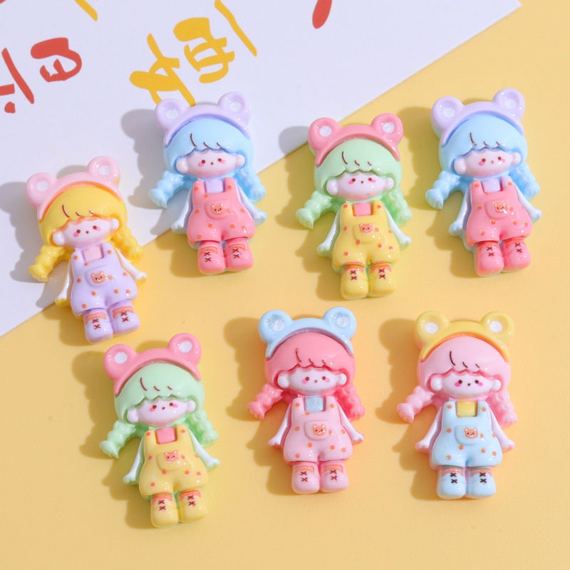 [4 @] For Jibbitz Crocs สติกเกอร์เรซิ่น ลายการ์ตูนเด็กผู้หญิง แบบเกลียว แฮนด์เมด สําหรับติดตกแต่งโทรศัพท์มือถือ รองเท้า diy XDD