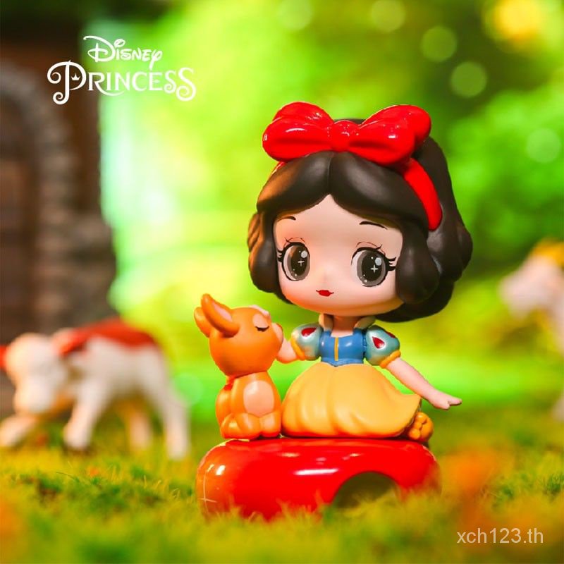 [พร้อมส่ง] ตุ๊กตาฟิกเกอร์ Disney Princess Fairy Tale Town Series Mystery Box Snow White น่ารัก สําหรับเด็กผู้หญิง P5UQ