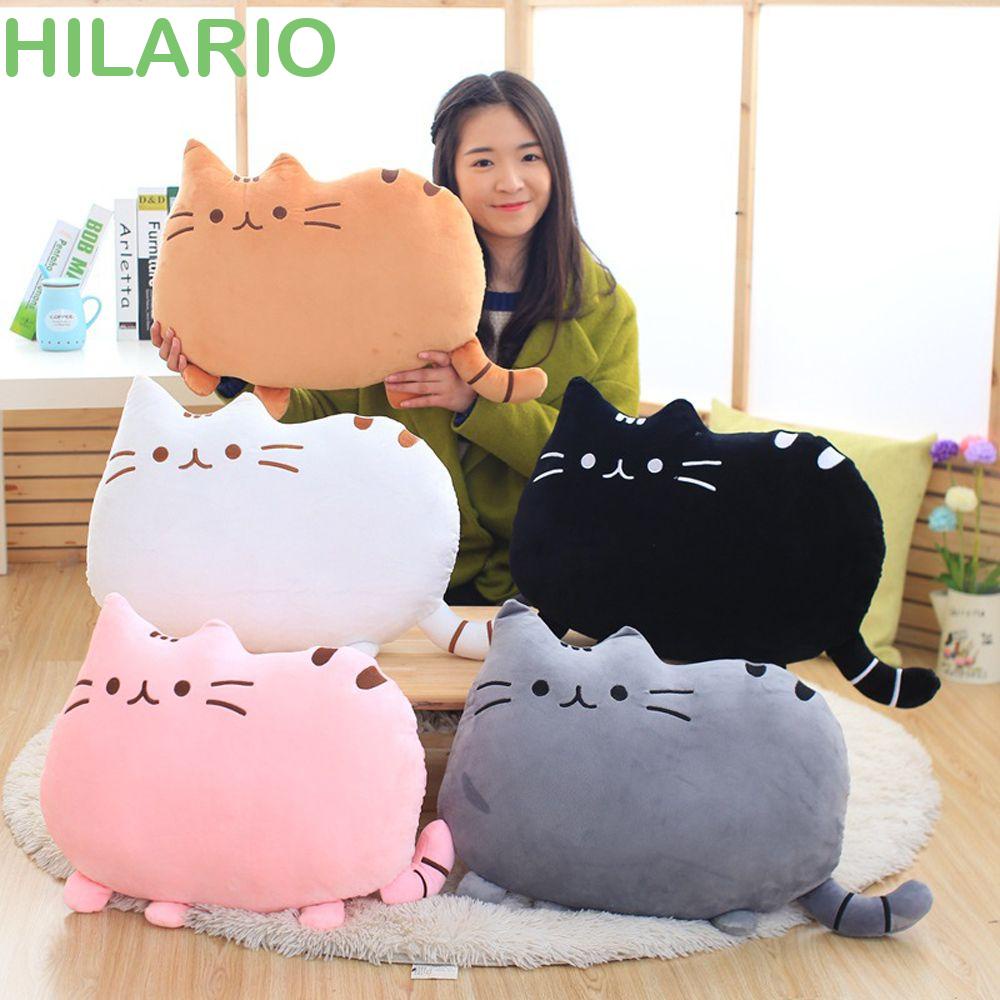 Hilario หมอนตุ๊กตาแมวน่ารัก ผ้าฝ้าย PP นิ่ม ของขวัญวันเกิด ของเล่นสําหรับเด็ก