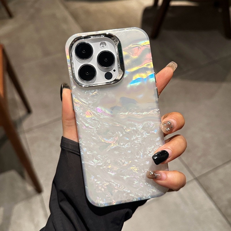 เคสโทรศัพท์ซิลิโคน แบบนิ่ม ลายหินอ่อน ประดับกลิตเตอร์ กันกระแทก สําหรับ iPhone 15 11 12 13 14 Pro Max X XS XR Max 14 Plus