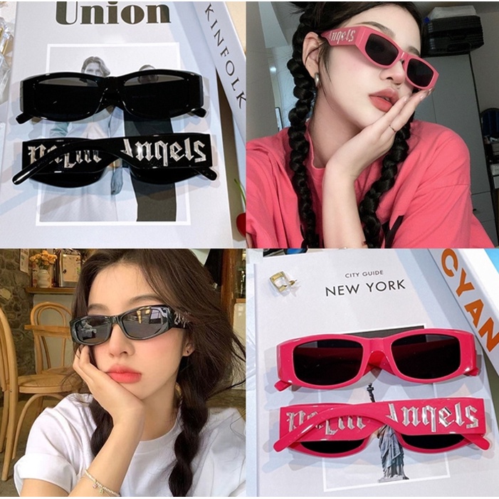 แว่นกันแดดตัวอักษรแฟชั่นเกาหลีสไตล์พังก์ unisex ทันสมัยยอดนิยม