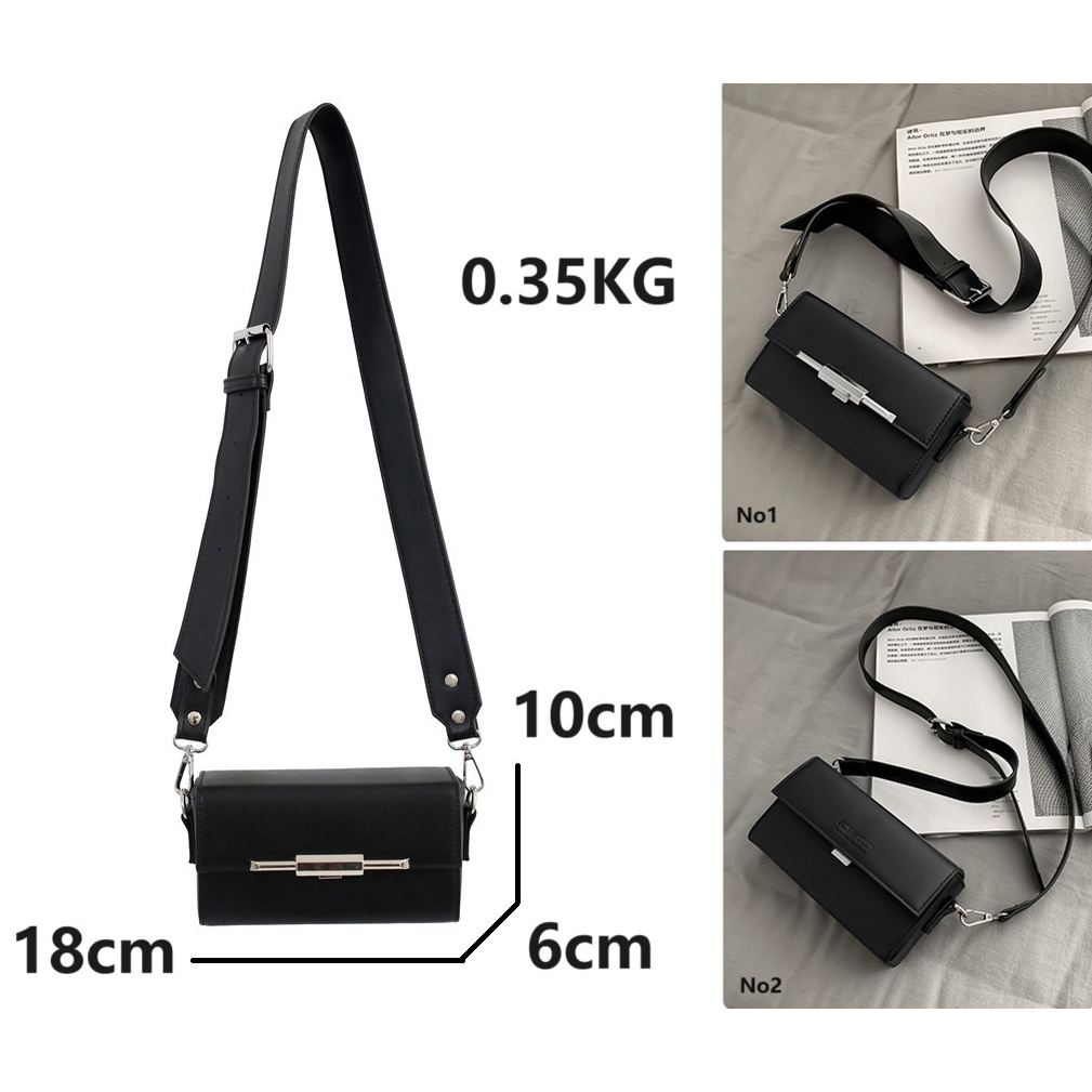 Sunwish -Tk HOT- Ja33 2023 Avant-garde กระเป๋าสะพายไหล่ สายโซ่คู่ ทรงสี่เหลี่ยม ขนาดเล็ก สไตล์เกาหลี สําหรับผู้ชาย