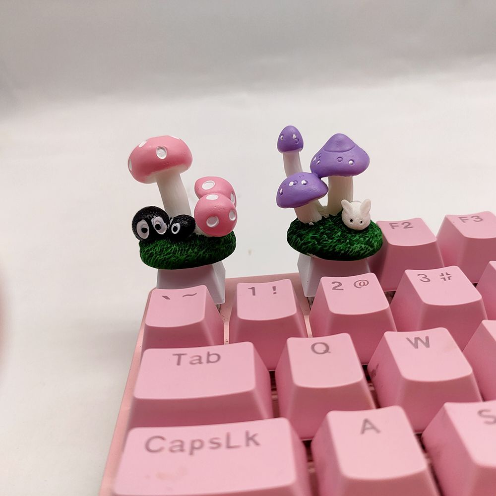 หมวก รูปเห็ดน่ารัก 3D DIY สําหรับคีย์บอร์ด